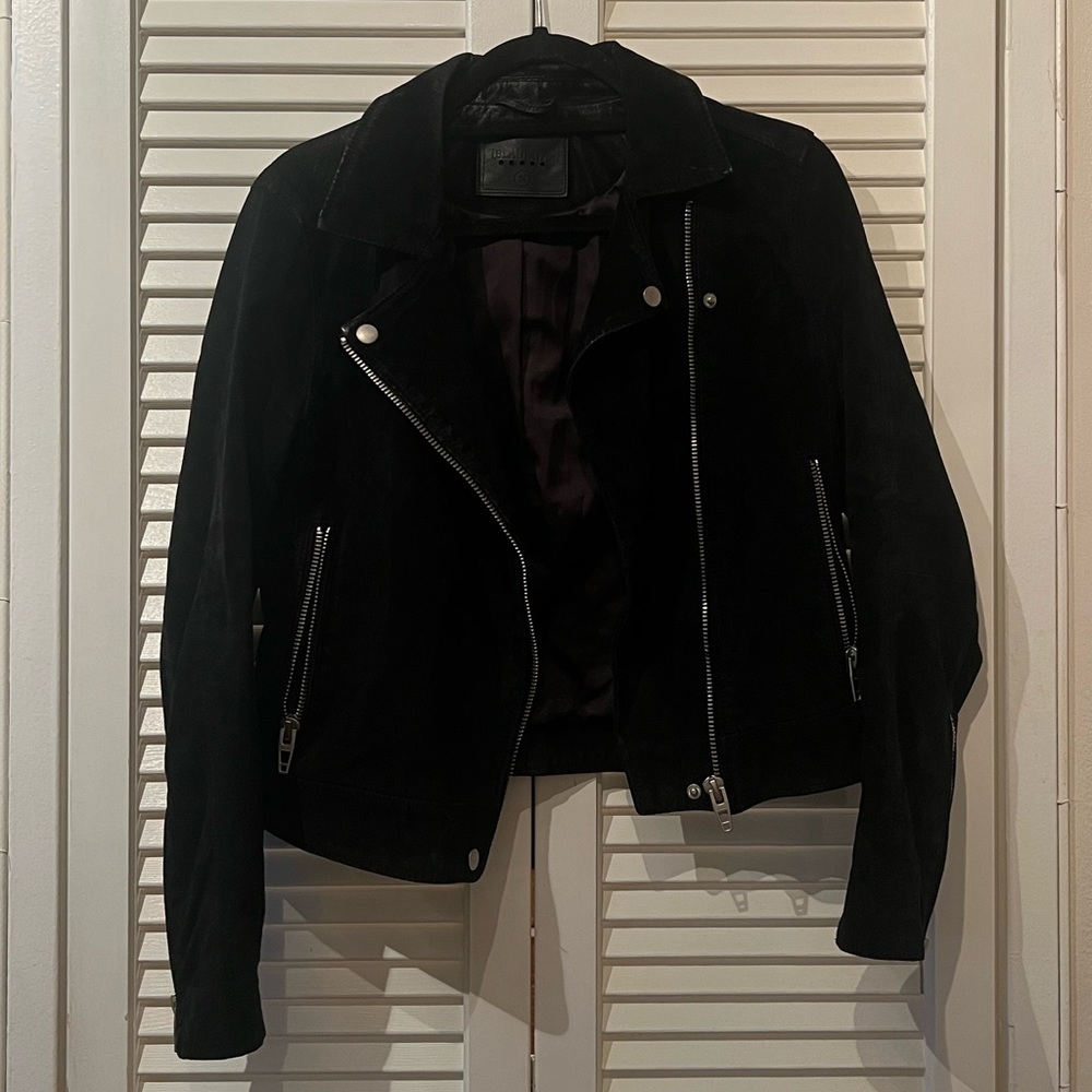 Blankly black suede jacket size medium